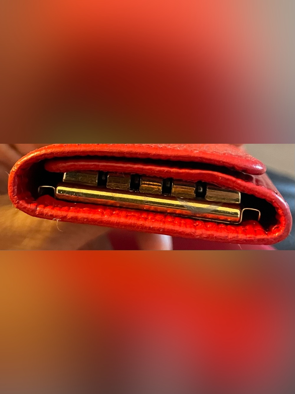 $3 LOW START Authentic Vintage Louis Vuitton Epi Red 4-Key Case Wallet - Picture 6 of 6